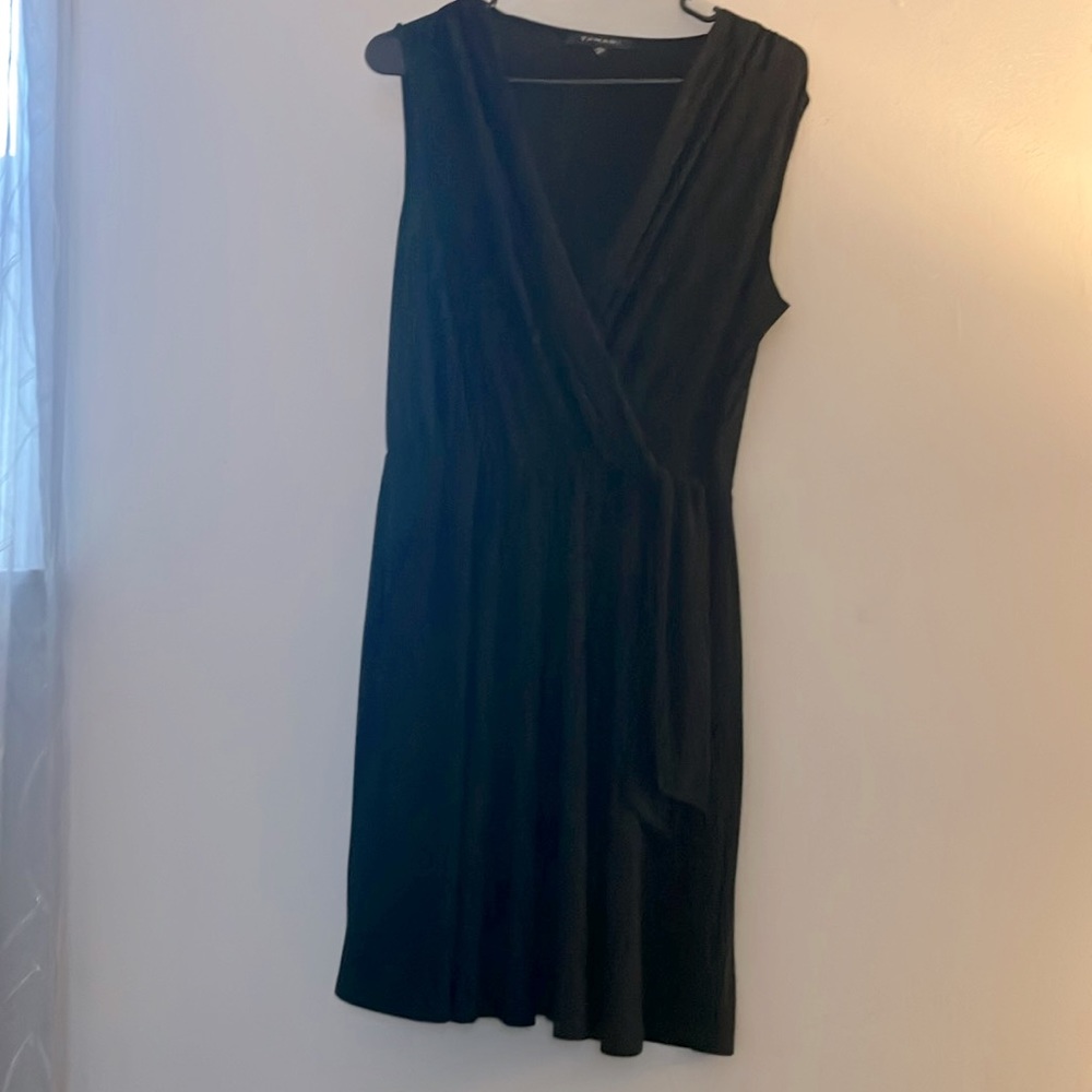 Large, Tahiri, black, faux wrap